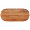vidaXL bordplade 90x40x3,8 cm oval massivt akacietr&aelig;