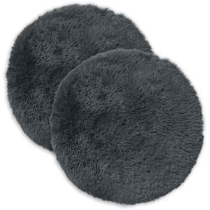 vidaXL Pude med pude HEERLEN 2 stk. Antracit PV Fleece