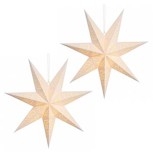 vidaXL Julebelysning RAAHE 2 stk. 10 LED'er Varm hvid 45 x 6 x 45 cm