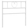 vidaXL udskiftningsgavl 75 cm metal hvid
