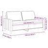 vidaXL 2-personers sofa 140 cm stof sort