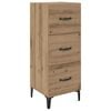 vidaXL Sideboard Artisan Egetr&aelig; 34,5 x 34 x 90 cm Konstrueret tr&aelig;