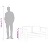 vidaXL havesofa med hynde 140 cm massivt akacietræ cremefarvet