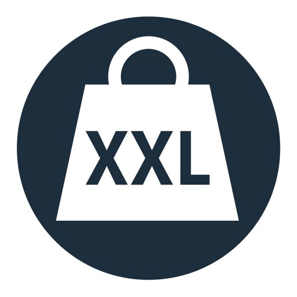 RIDDER badeskammel Zac str. XXL PU/aluminium sort