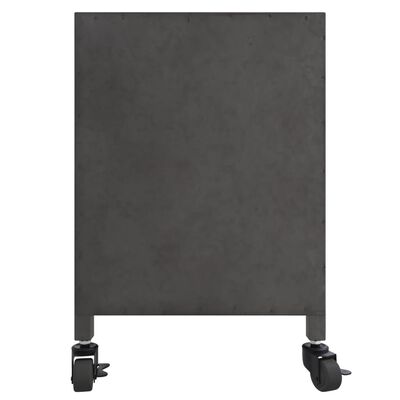 vidaXL tv-bord 110x30x40 cm jern sølvfarvet