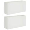 vidaXL Have Blomsterkrukke 2 stk. Hvid 100 x 30 x 40 cm