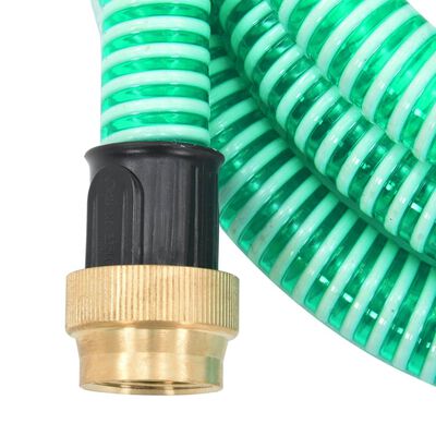 vidaXL sugeslange med messingkoblinger 1,1" 5 m PVC grøn