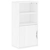 vidaXL sideskab ODDA 40x24x79 cm massivt fyrretr&aelig; hvid