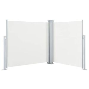 vidaXL sammenrullelig sidemarkise 120 x 600 cm cremefarvet