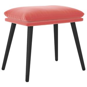 vidaXL fodskammel 45x29,5x35 cm fl&oslash;jl lyser&oslash;d