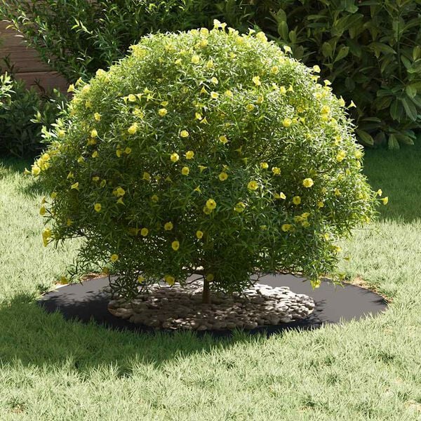 vidaXL egnet til flade tr&aelig;ริงe 5 pcs Sort &Oslash;40 / 70 cm St&aring;l