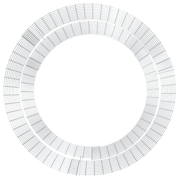 vidaXL gabion-bålkurv Ø 100 cm galvaniseret jern