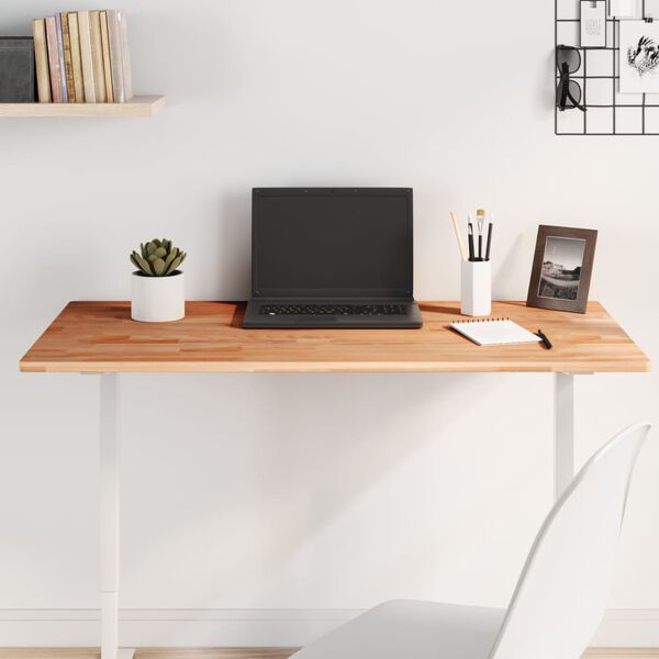 vidaXL bordplade 100x50x1,5 cm rektangul&aelig;r massivt b&oslash;getr&aelig;