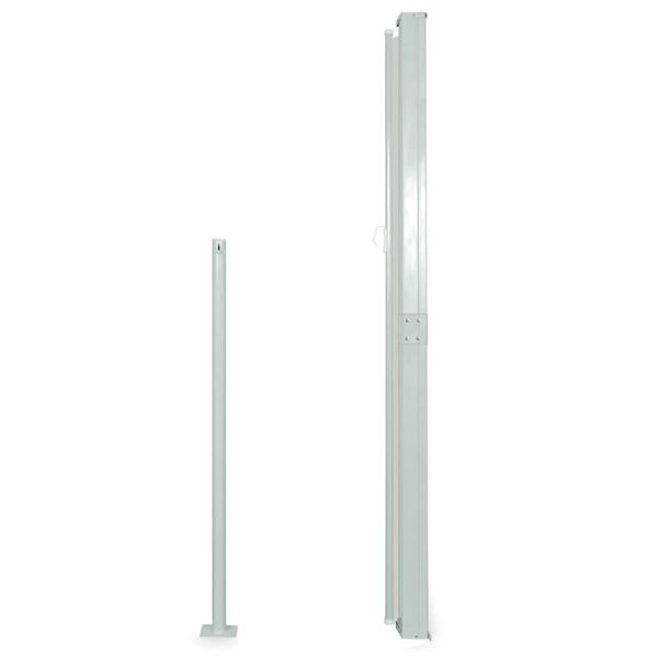 vidaXL sammenrullelig sidemarkise 160 x 500 cm sort