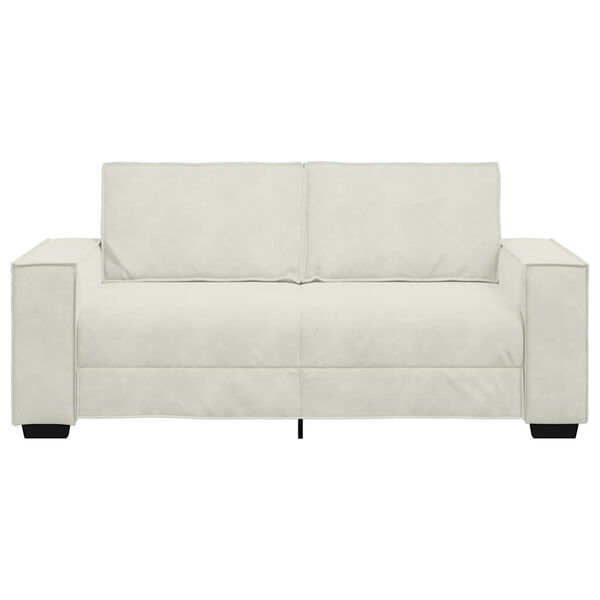 vidaXL 2-personers sofa 180x78x84 cm velour cremefarvet