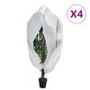 vidaXL plantebeskyttelse med lynl&aring;s 4 stk. 70 g/m&sup2; 2,36x2 m