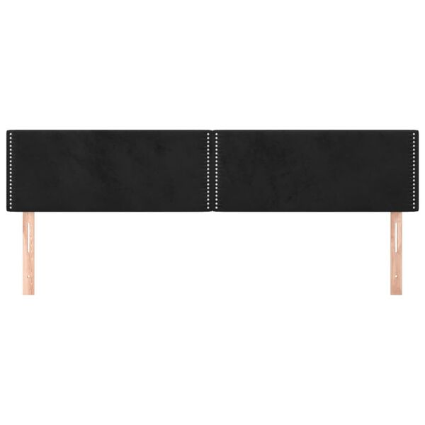 vidaXL sengegavle 180x5x78/88 cm fl&oslash;jl sort