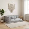 vidaXL Palle Sofa Pude 3 pcs Gr&aring; 120 x 80 x 38 cm Stof