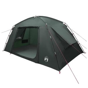 vidaXL Hyttetelt med tag Army Gr&oslash;n 400 x 210 x 180 cm Polyester
