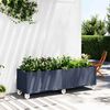 vidaXL plantekasse med hjul 160x50x54 cm PP bl&aring;gr&aring;