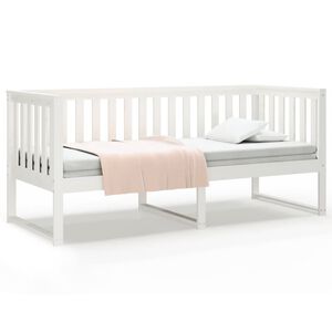 vidaXL daybed uden madras 80x200 cm massivt fyrretr&aelig; hvid