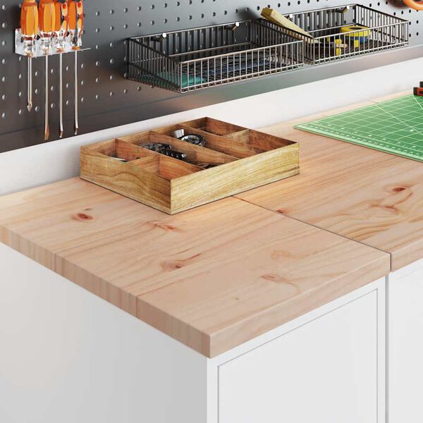 vidaXL Garageopbevaringsskab Hvid 30x51x85 cm Massivt tr&aelig; Fyrretr&aelig;