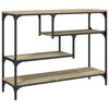 vidaXL konsolbord 100x30x75 cm konstrueret tr&aelig; sonoma-eg