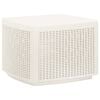 vidaXL havebord 53x53x40 cm plastik hvid