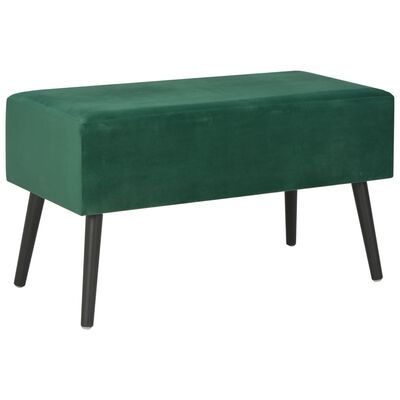 vidaXL sofabord grøn 80 x 40 x 46 cm fløjl