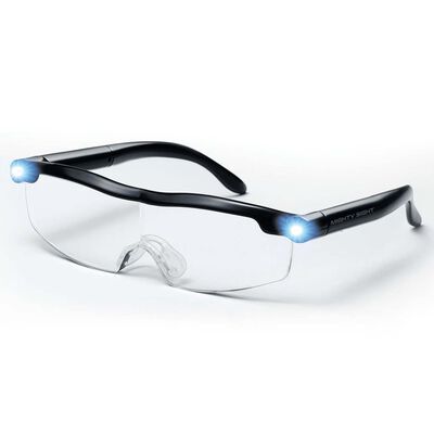 Ultra Vue LED-forstørrelsesbriller plastik sort