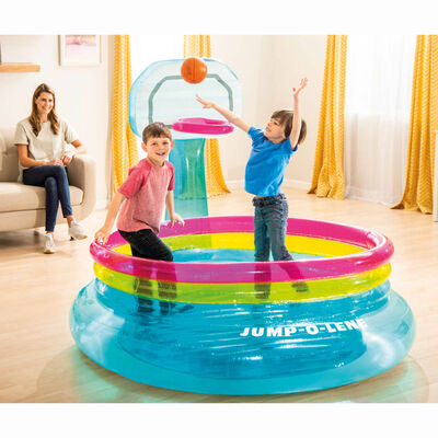 Intex oppustelig hoppeborg til børn Jump-O-Lene basketball PVC