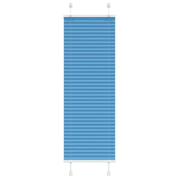 vidaXL Plisségardin Blå 50x150 cm Stofbredde 49,4 cm Polyester