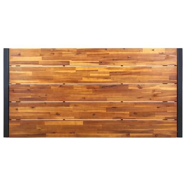 vidaXL havebord med U-formede ben 180x90x75 cm massivt akacietr&aelig;