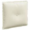 vidaXL Rygpude Creme 50 x 45 cm Velourstof