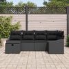 vidaXL Sofa S&aelig;t med pude 7 pcs polyrattan