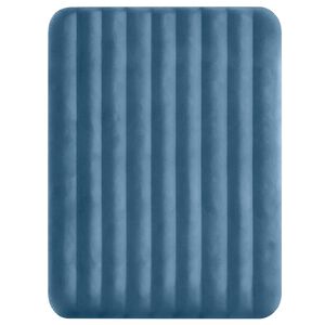INTEX Luftmadras med pumpe INTEX M&oslash;rkebl&aring; og Gr&aring; 152 x 203 x 25 cm PVC