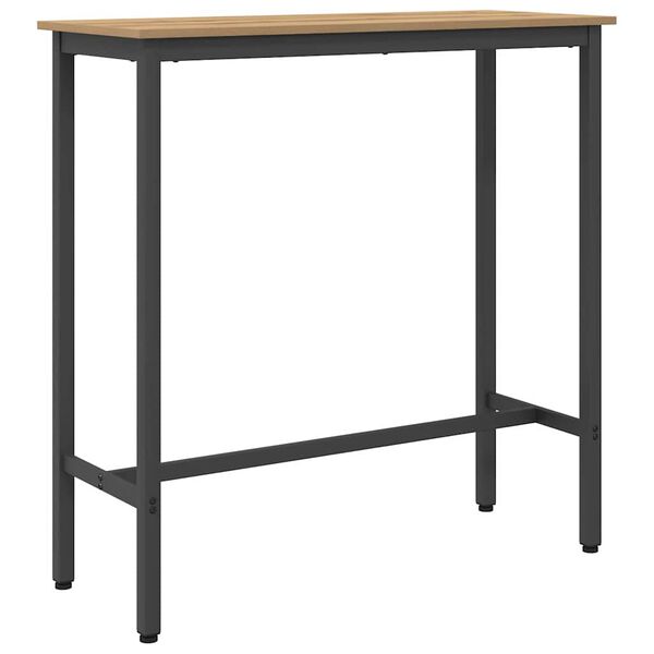 vidaXL bord Artisan Egetr&aelig; 100 x 40 x 100,5 cm Ingeni&oslash;rtr&aelig; og st&aring;l