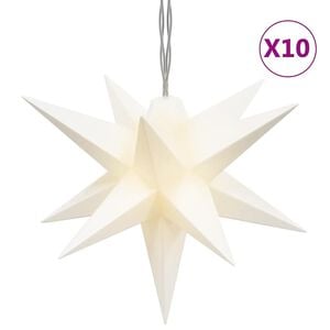 vidaXL juledekoration med 10 LED'er 10 cm hvid