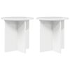 vidaXL Planteholder 2 stk. Hvid h&oslash;jglans 40 x 40 x 40 cm