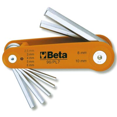 Beta Tools unbrakonøglesæt 96/PL7 krom