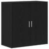 vidaXL Sideboard Sort eg 79 x 38 x 80 cm Konstrueret tr&aelig;