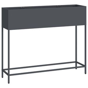 vidaXL H&aelig;vet haveplante Antracit 100 x 26 x 82 cm St&aring;l
