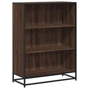 vidaXL bogreol 80,5x35x107,5 cm konstrueret tr&aelig; brun egetr&aelig;sfarve