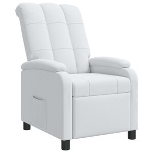 vidaXL Recliner Hvid Stof
