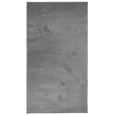 vidaXL gulvtæppe OVIEDO 80x150 cm kort luv antracitgrå