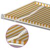 vidaXL markise m. LED + vindsensor 600x350 cm automatisk gul og hvid
