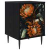 vidaXL Natskab LOCHEM Sort eg 36 x 33 x 51 cm Konstrueret tr&aelig;