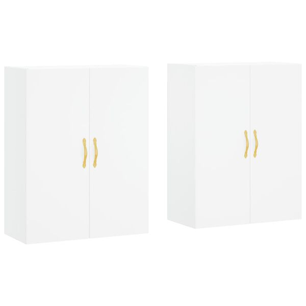 vidaXL v&aelig;gskabe 2 stk. 69,5x34x90 cm hvid