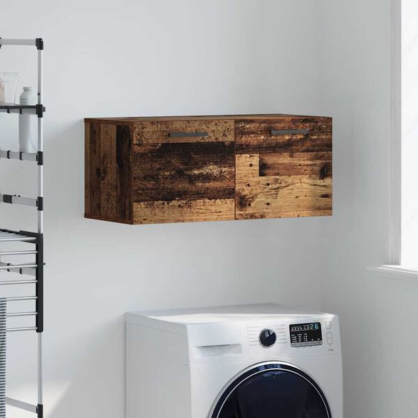 vidaXL V&aelig;gskab Gammelt tr&aelig; 80 x 36.5 x 35 cm Konstrueret tr&aelig;