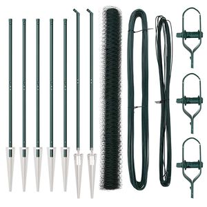 vidaXL Svejset tr&aring;dhegn med spidser 10 x 1,6 m (B x H) PVC-belagt st&aring;l